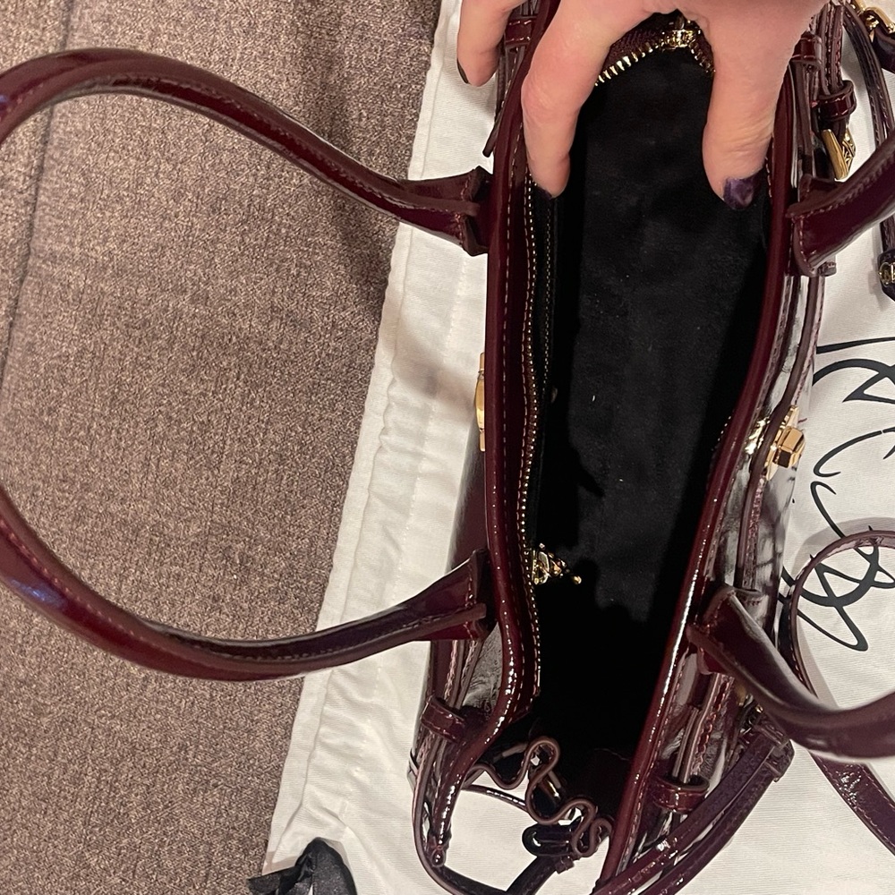 AUTHENTIC ONCE-USED MANC BABY JANE BURGUNDY HANDBAG- sold out online! - Picture 11 of 11